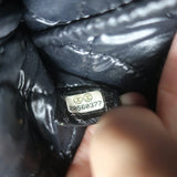 Chanel 2015 O Case Clutch Black Perforated Lambskin Leather