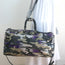 Christian Dior Anselm Reyle Camouflage Duffle Bag Gold/Purple Coated Canvas