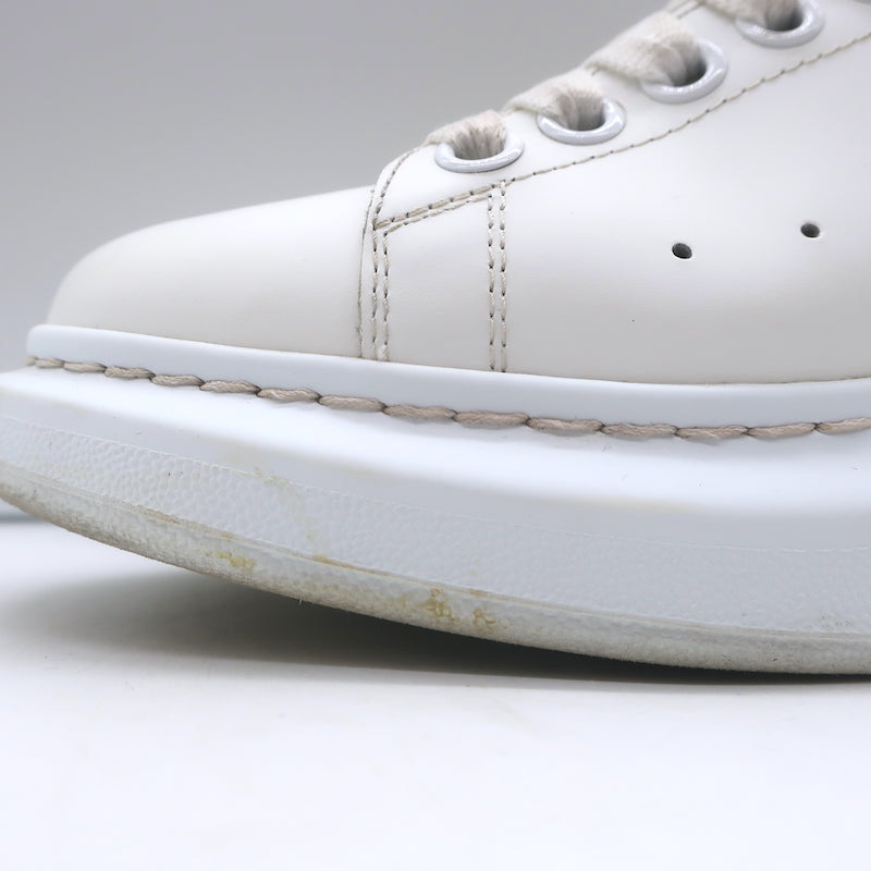 Alexander McQueen Oversized Sneakers White Leather &amp; Patchouli Suede Size 38.5 E