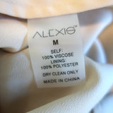 Alexis Halter Maxi Dress Celestine Blue Waves Knit Size Medium