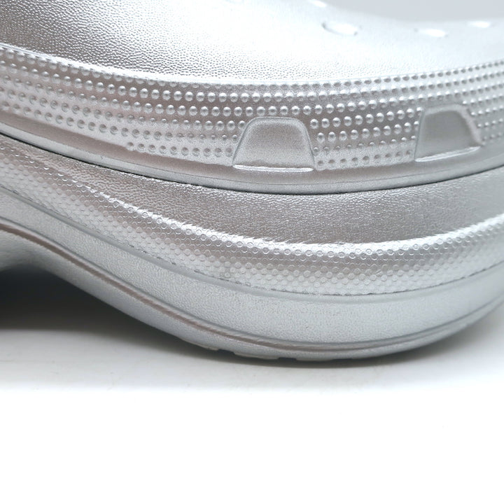 Balenciaga x Crocs Platform Mules Silver Size 41