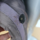 Bogner Fur-Collar Down Puffer Coat Mauve Gray Size US 8