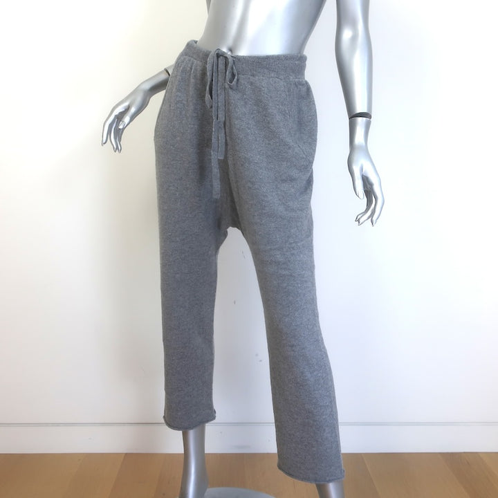 Nili Lotan Luna Cashmere Sweatpants Heather Gray Size Small