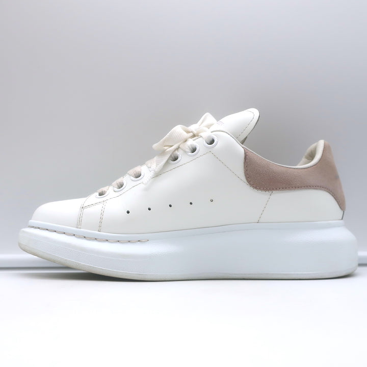 Alexander McQueen Oversized Sneakers White Leather &amp; Patchouli Suede Size 38.5 E