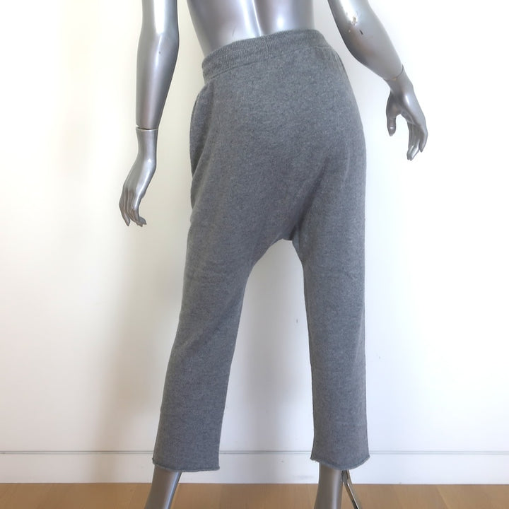 Nili Lotan Luna Cashmere Sweatpants Heather Gray Size Small