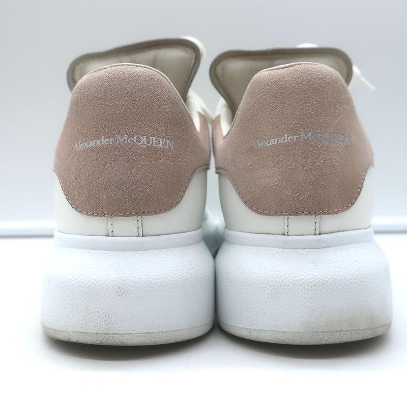 Alexander McQueen Oversized Sneakers White Leather &amp; Patchouli Suede Size 38.5 E
