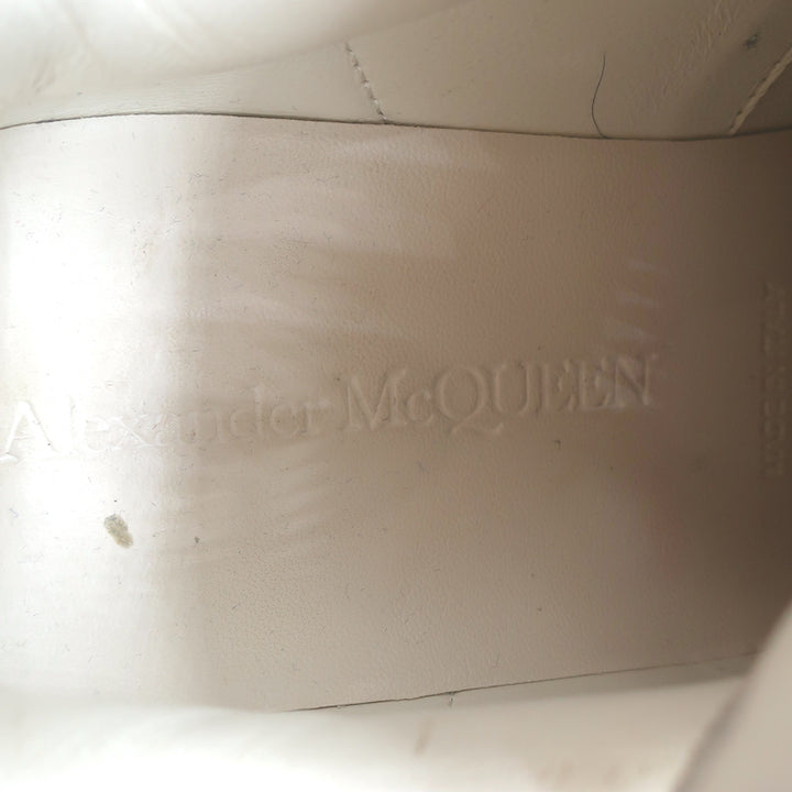 Alexander McQueen Oversized Sneakers White Leather &amp; Patchouli Suede Size 38.5 E