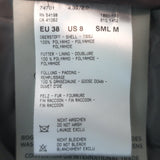 Bogner Fur-Collar Down Puffer Coat Mauve Gray Size US 8