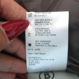 Bogner Fur-Collar Down Puffer Coat Mauve Gray Size US 8