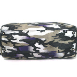 Christian Dior Anselm Reyle Camouflage Duffle Bag Gold/Purple Coated Canvas