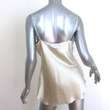 Nili Lotan Isabella Cami Top Ivory Silk Satin Size Large NEW