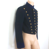 Burberry Military Jacket Navy Virgin Wool Size 50