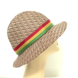 Christian Dior Rasta Bucket Hat Tan Trotter Canvas Size 57