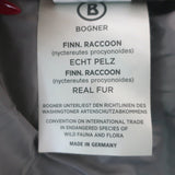 Bogner Fur-Collar Down Puffer Coat Mauve Gray Size US 8