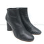 Celine Booties Black Leather Size 38.5 High Heel Ankle Boots