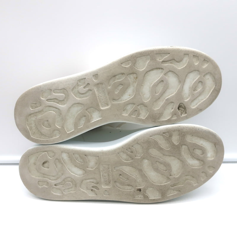 Alexander McQueen Oversized Sneakers White Leather &amp; Patchouli Suede Size 38.5 E