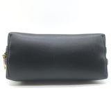 Celine Cuir Triomphe Clutch on Chain Black Leather Crossbody