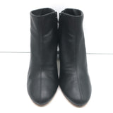 Celine Booties Black Leather Size 38.5 High Heel Ankle Boots