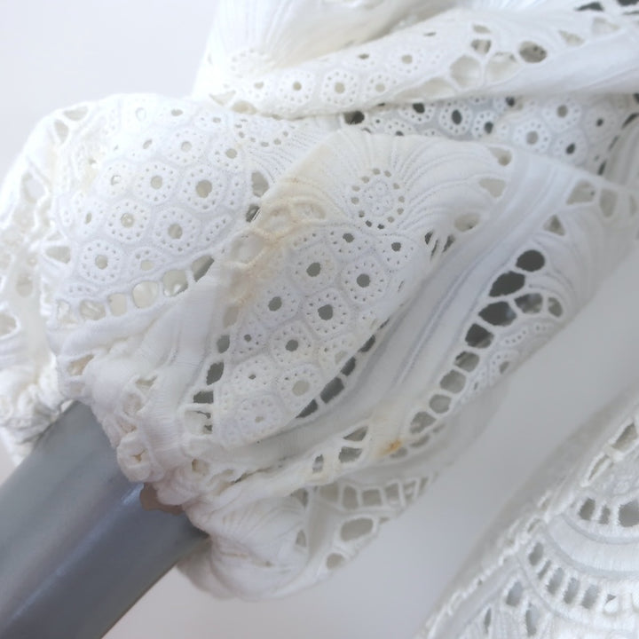 Zimmermann Wayfarer Pineapple Lace Balloon-Sleeve Maxi Dress White Size 1