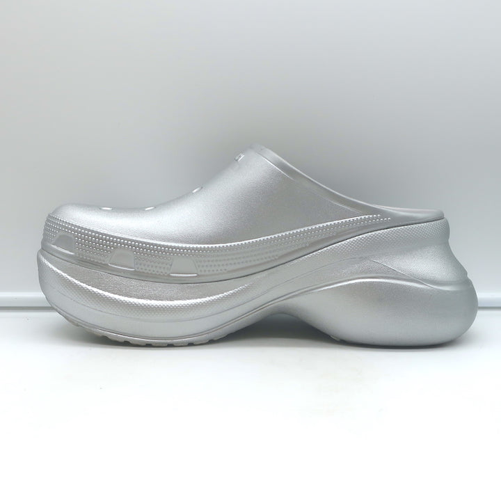 Balenciaga x Crocs Platform Mules Silver Size 41