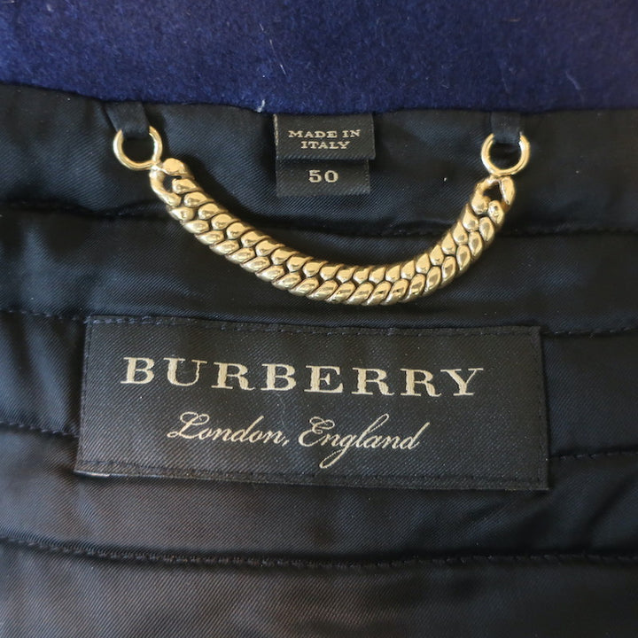 Burberry Military Jacket Navy Virgin Wool Size 50