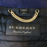 Burberry Military Jacket Navy Virgin Wool Size 50