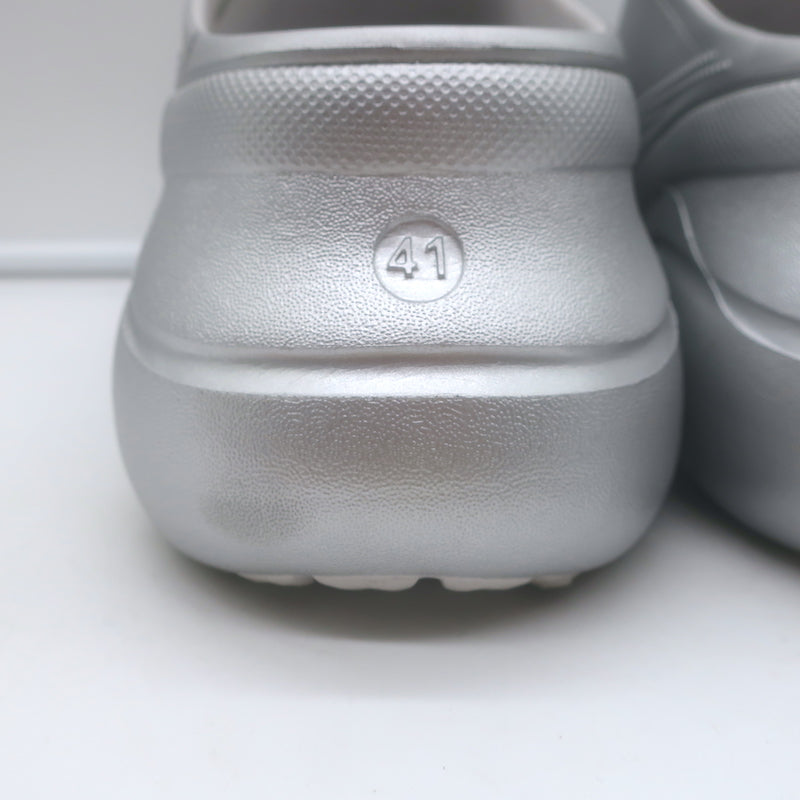 Balenciaga x Crocs Platform Mules Silver Size 41