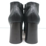 Celine Booties Black Leather Size 38.5 High Heel Ankle Boots