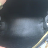 Celine Cuir Triomphe Clutch on Chain Black Leather Crossbody