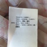 Alexander McQueen Sleeveless Ruffle Blouse Light Pink Printed Chiffon Size 40