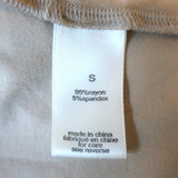 Ronny Kobo Halter Midi Dress Darlene Beige Ruched Stretch Jersey Size Small