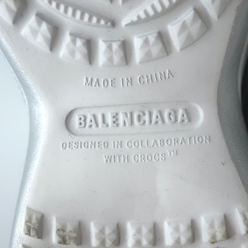 Balenciaga x Crocs Platform Mules Silver Size 41