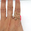 Christian Dior Star Ring with Crystals Gold-Plated Size 7