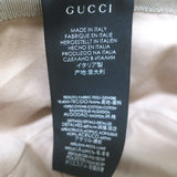 Gucci GG Web-Trimmed Bucket Hat Beige Canvas Size Medium