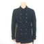 Burberry Short Trench Coat Navy Cotton Size 52R Snap-Front Belted Jacket