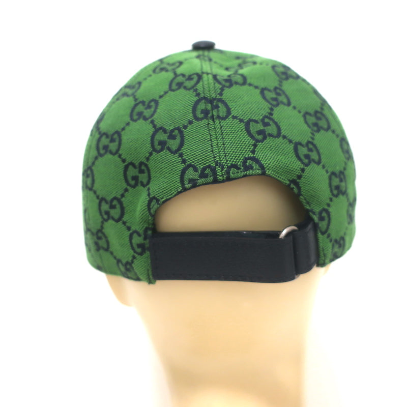 Gucci GG Canvas Baseball Hat Green Size Large Celebrity Owned Gucci GG Canvas Baseball Hat Green Size Large Celebrity Owned