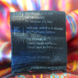 Colin Heaney Marrakesh Kaftan Gold/Red Printed Silk Size Large V-Neck Maxi Dress