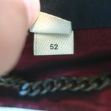 Burberry Short Trench Coat Navy Cotton Size 52R Snap-Front Belted Jacket