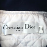 Christian Dior Reve D'infini Bomber Jacket Navy & Light Gray Satin Size 36