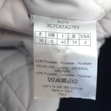 Christian Dior Reve D'infini Bomber Jacket Navy & Light Gray Satin Size 36