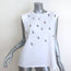 Cinq a Sept Reese Jeweled Muscle Tee White Size Medium Sleeveless Top