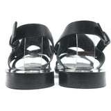 Gucci Horsebit Strappy Slingback Sandals Black Leather Size 38.5