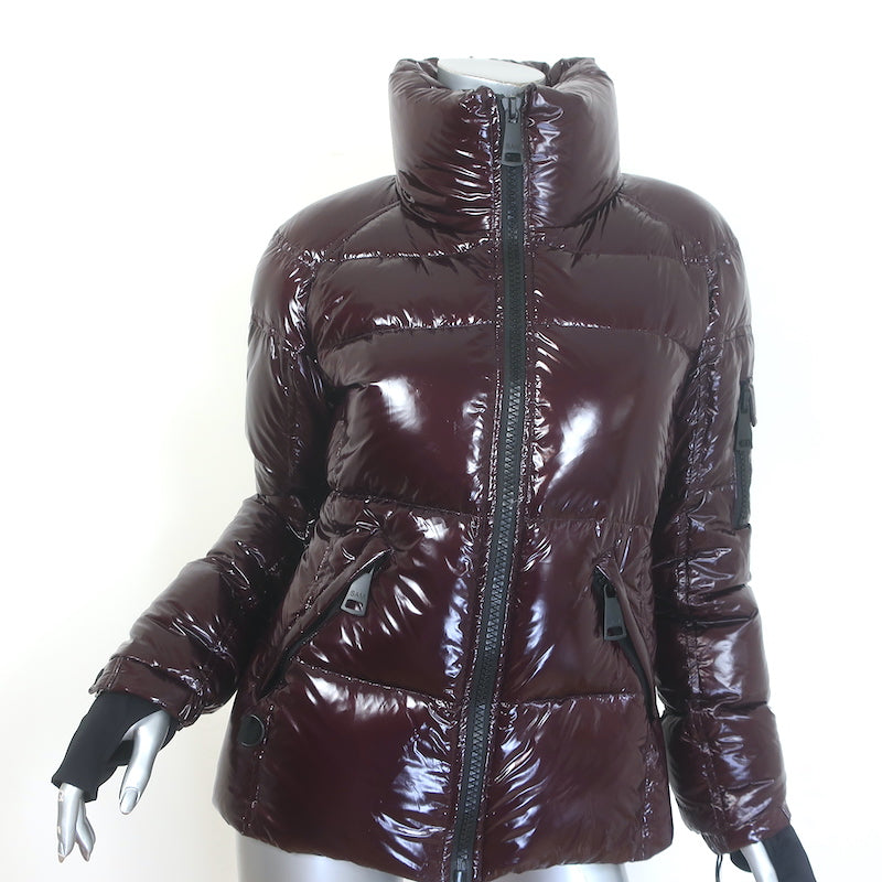 SAM Freestyle Down Puffer Jacket Merlot Size Medium NEW