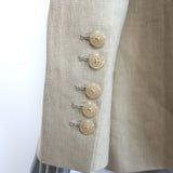 TWP Morgans Oversize Blazer Safari Beige Linen Size Small NEW