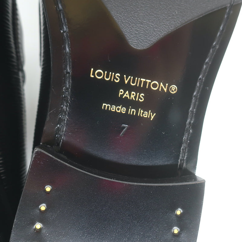 Louis Vuitton Major Loafers Black Epi Leather Size 7