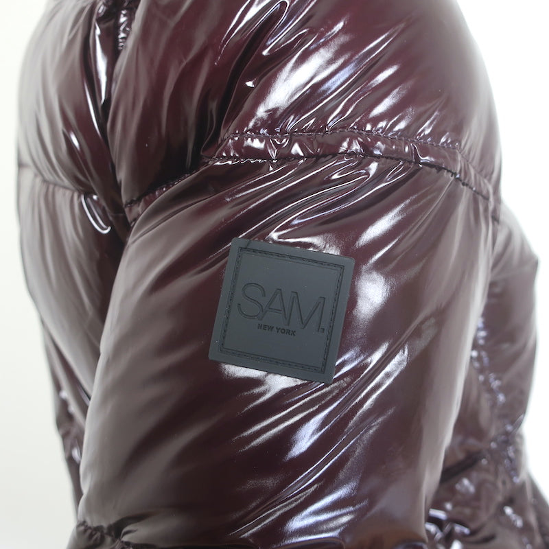 SAM Freestyle Down Puffer Jacket Merlot Size Medium NEW