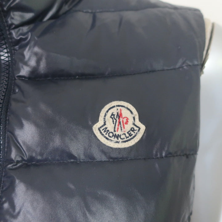 Moncler Ghany Down Puffer Vest Navy Size 00