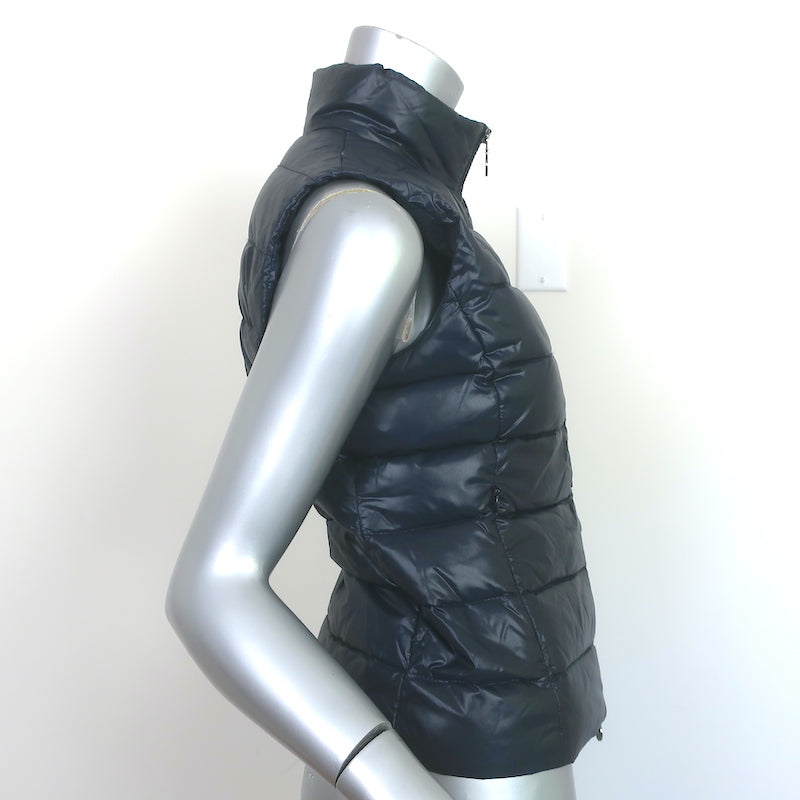 Moncler Ghany Down Puffer Vest Navy Size 00