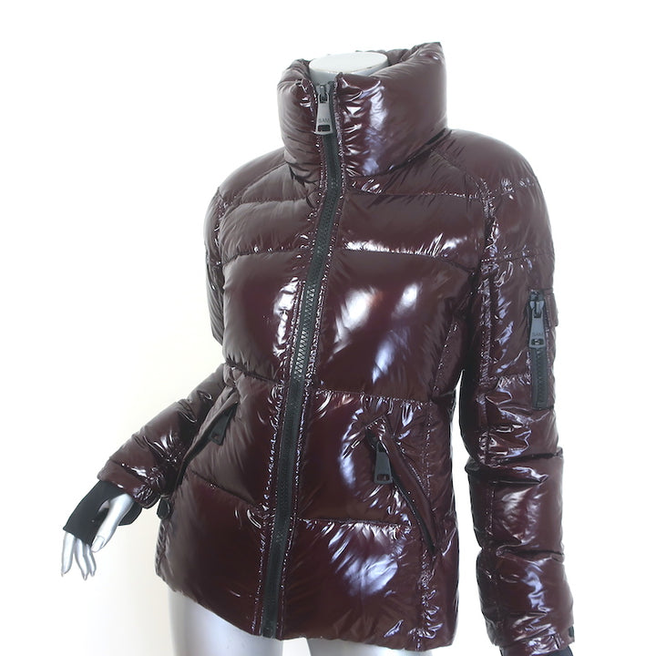 SAM Freestyle Down Puffer Jacket Merlot Size Medium NEW