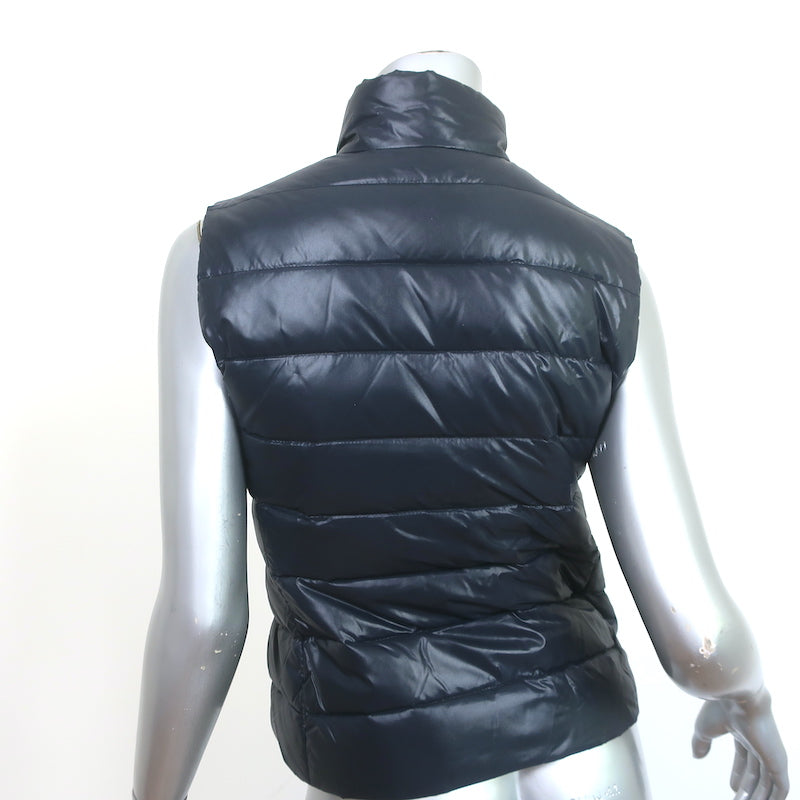 Moncler Ghany Down Puffer Vest Navy Size 00